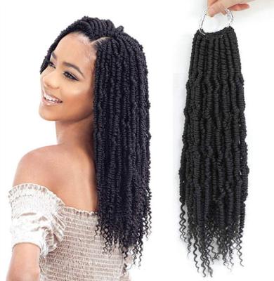 China Goddess Locs Crochet Hair Wavy With Synthetic Ombre Curly Ends Pre-loop Crochet Braids Twist Goddess Locs 002 Braiding Faux Locs for sale