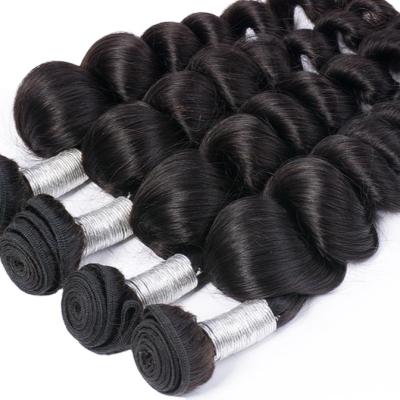 China Loose Wave Factory Directly 28 Inch Bundles Curly Weaves With Closure Lace Front Human Hair Wigs For Black Women for sale