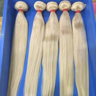 China Top Sale 613 / Blonde Silky Straight Wave White Straight Extension Hair Bundles Brazilian Virgin Hair Vendors 9A 10A for sale