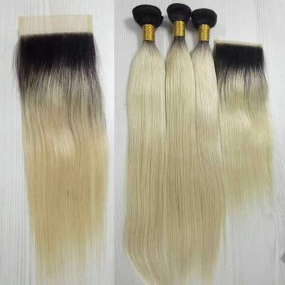 China Top Sale 1b/613/Blonde Silky Straight Wave White Extension Hair Bundles Brazilian Virgin Hair Vendors 9A 10A for sale