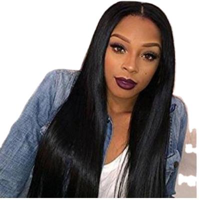 China Transparent Lace Straight Front Human Hair Wigs Virgin Lace Frontal Human Hair Wigs Silky Straight Brazilian Hair Wigs For Black Women for sale