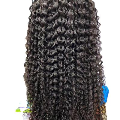 China 100% Jerry Curl Natural Pre-Plucked HD Full Body Wave Lace Front Wigs Brazilian Virgin Hair Wig With Baby Hair For Black Women for sale