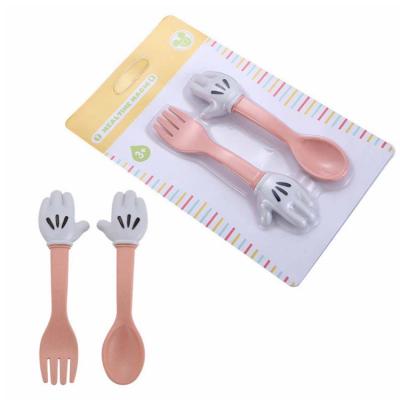 China Home hotel restaurant wedding gift kids spoon straw children spoon fork set and wheat fork set for sale