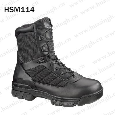 China ZK Comfortable Insole, Special Soldier Boots Strong Grip EVA+rubber EVA+mesh Cloth Shockproof Outdoor Training Sole Military Boots HSM114 for sale