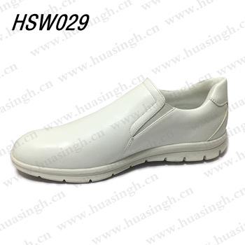 China Comfortable Insole SJY, EVA+mesh Fabric Medical Sanitary White Nurse Shoes HSW029 Anti-skid Rubber Field Sole ESD Work Shoes for sale