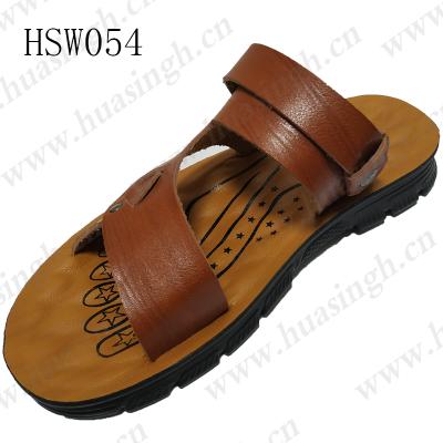 China LXL Comfortable Insole, Quick-Drying Open Toe Summer PU Adult Slippers With Adjust Belt PU Anti-Skid Sole Beach Shoes HSW054 for sale