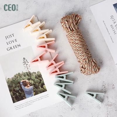 China Fashion Guangzhou Household Supplier Different Color Laundry Clips Plastic Clothespin for sale