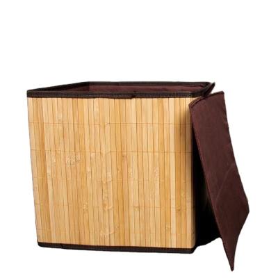 China Sustainable Wholesale Natural Foldable Bamboo Storage Baskets for sale