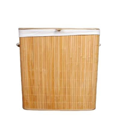 China Sustainable Wholesale Natural Foldable Bamboo Storage Baskets for sale