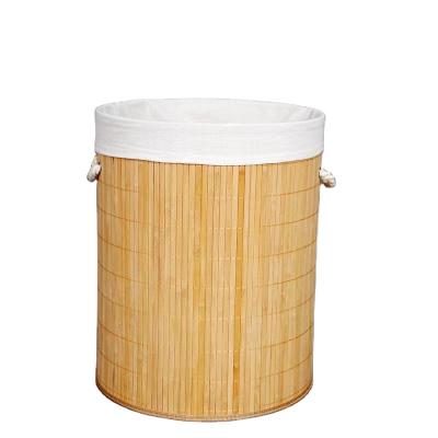 China Sustainable Wholesale Natural Foldable Bamboo Storage Baskets for sale