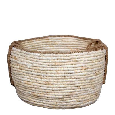 China Environmental protection large size and style wash water grass cloth sustainable natural material customizable basket for sale