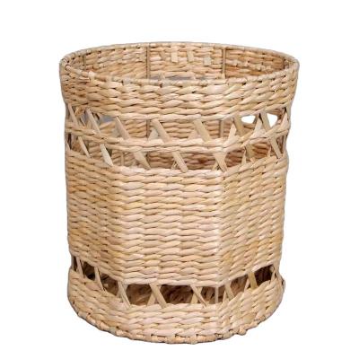 China Sustainable Rope Woven Rod Storage Basket Decorative Handmade Basket for sale