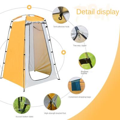 China Trigone/V-type ground nail tent outdoor camping tent portable waterproof shower tent and bathing tent in stock for sale