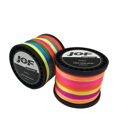 China Strong Hot Sales 8 Strands 100% Multifilament PE Braided Fishing Line 1000m PE Coated Fishing Lines In Stock for sale