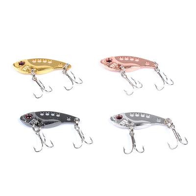 China Wholesale Price 3.8g 7g 11g Vib Metal Spoon Bait Mini Artificial Hard Fishing Lures for sale