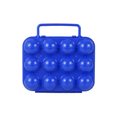 China Factory Price 12 Cell Egg Tray Camping Picnic Portable Plastic Plastic Egg Container for sale