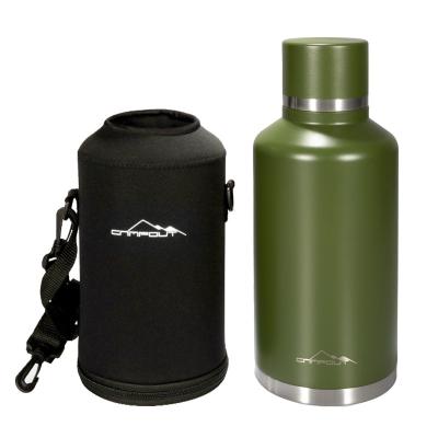 China OEM Portable Custom Outdoor Camping Thermos Cup Sports Bottle 2L Large Capacity Stainless Steel Double-Layer Vacuum Bottle for sale