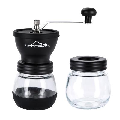 China Hot Selling Hand Crank Outdoor Camping Picnic Portable Manual Grinder Household Mini Hand Crank Coffee Bean Grinders for sale