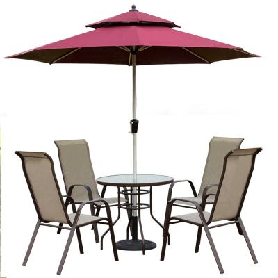 China Sun Shade High Quality Aluminum Outdoor Cafe Patio Patio Beach Villa Umbrella Outdoor Garden Umbrella for sale