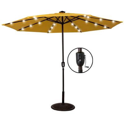 China Chinese Sunshade Bestselling Garden Led Parasol Outdoor Umbrella With Lights for sale