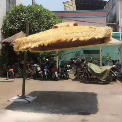 China Parasol Best-Selling Outdoor Straw Umbrella Thatch Roman Beach Umbrella for sale