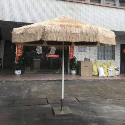 China Chinese Aluminum Parasol Umbrella For Beach Straw Umbrella for sale