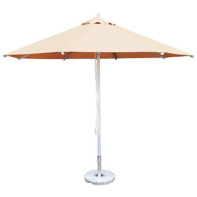 China High Quality Aluminum 8 Rib Center Umbrella Pole Parasol Garden Market Beer Beach Sun Umbrella for sale