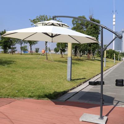 China Outdoor Sun Umbrella Sun Umbrella Patio Garden Restaurant Beach Iron Banana Umbrella for sale