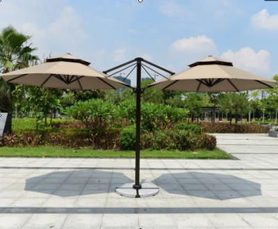 China Outdoor Umbrella China Garden Umbrella Two Head Beach Umbrella for sale