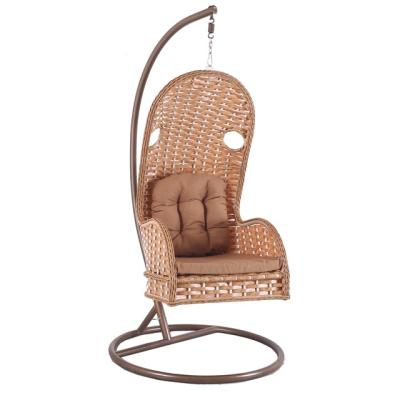 China Modern Hytrade Bedroom Garden Swing Chair Cushions Wicker Swing Chair Hanging Adult Outdoor Wicker Chair for sale