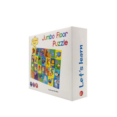 China Cartoon Toy 24 Jumbo Jigsaw Puzzles Cardboard Pieces Floor Puzzle Paper Games Kids for sale