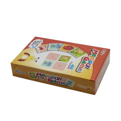 China 48pcs Kids Education Kids Memory Card For Education Custom Kids Study Card With Box Colorful Game Card Board Games for sale