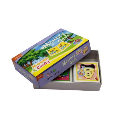 China Kids Education Kids Memory Card Game For Education Custom Kids Study Card With Box Colorful Game Card Tabletop Games for sale