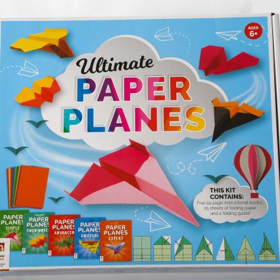 China Fashionable children's origami, children's crafts. A large selection of color planes origami for sale