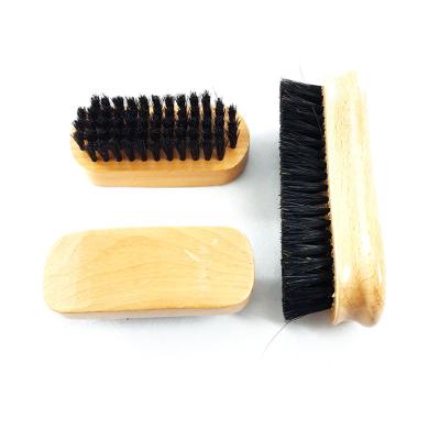 China Clean Suede Shoe Bristle Brush Hog Horse Hair Shine Cleaning Polish for sale