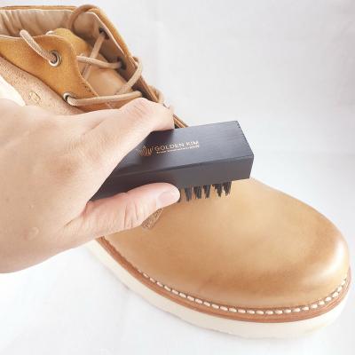 China Nylon wood+ ready to ship impetuous small quantity stylish nylon black shoe for sale