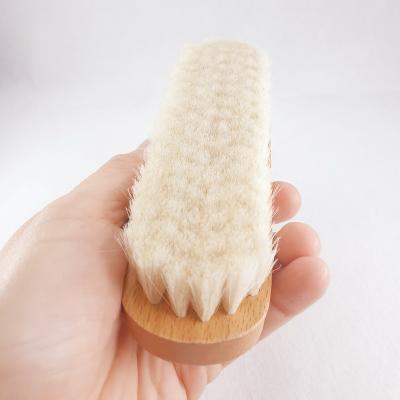 China Soft Sensitivity Soothe Calm Baby Wool Tactile Soft Bristle Brush for sale