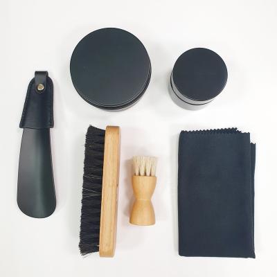 China OEM Customize Logo CE Certificate Customize Shoe Care Brush Wax Kit With HB Set for sale