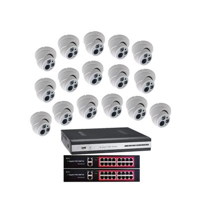 China NIGHT VISION 32CH 8mp 4k nvr surveillance dome security camera cctv system for sale