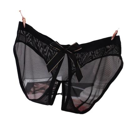 China Breathable Open Crotch Transparent Ladies See Sexy Underwear Women's Women's Panties for sale