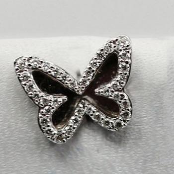 China Other Fashion New Arrival 18k Gold Fine Butterfly Earrings Fine Jewelry Gift Customize Jewelry for sale