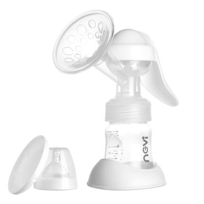 China Low Price Baby Products BPA Free Hot Strong Suction Silicone Manual Breast Pump Amazon With Feeding Set for sale