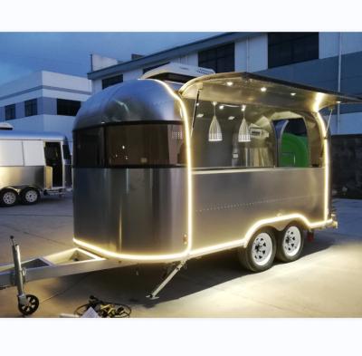 China Bakery CE Mobile Airstream Trailer Kitchen Ice Cream Food Truck Food Trailer for sale