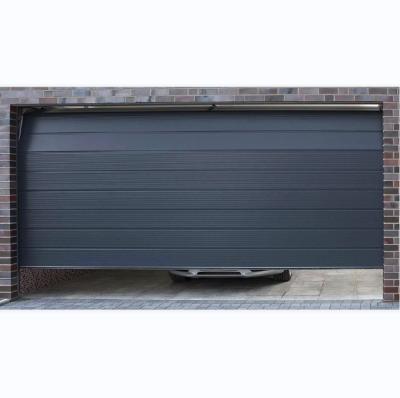 China 2021 modern high quality aluminum garage door with automatic door lock glass and aluminum automatic garage door for mall home park for sale