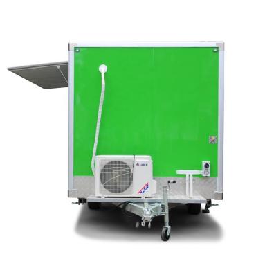 China Food Industry PPGL Coating PUR PIR Insulated Mobile Freezer Cold Part Trailer for SUV or Select Towing for sale