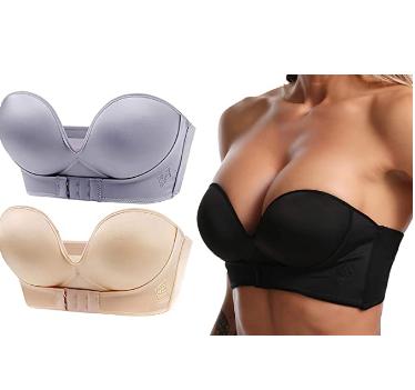 China Front Buckle Strapless Adjustable Bra QUICK DRY, mango lift bra, women seamless invisible lift up bra for sale