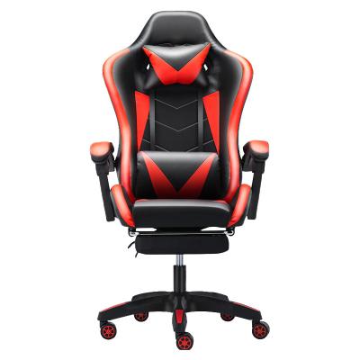 China 2021 New Design Comfortable Adjustable Gaming Chair (Height) Adjustable Racing Swivel Chair Gaming Office Chair With Footrest for sale