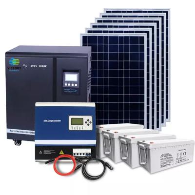 China Victory Off Grid Solar System 15kw Home Solar Energy System Solar Powered System 20kw Single Phase for sale