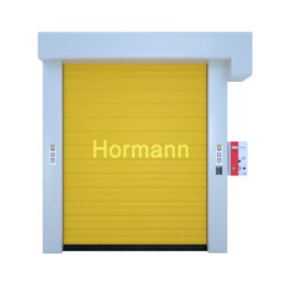 China Outdoor Hard Metal Warehouse Heat Insulation Cold Storage Room High Speed ​​Spiral Windproof Door for Logistics with Sensor for sale