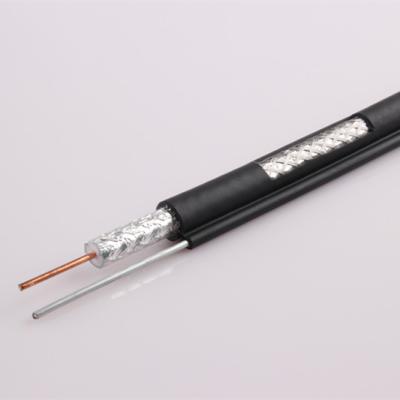 China 75ohm 18AWG Full Copper Self Supporting Overhead RG59 Shield Three Coaxial Cable for sale